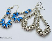 English pattern for Tri bead earrings