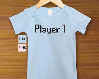 Player Baby Twins, Triplets, Quadruplets, Quintuplets, Sextuplets, Heptuplets, Octuplets One Piece or Shirt