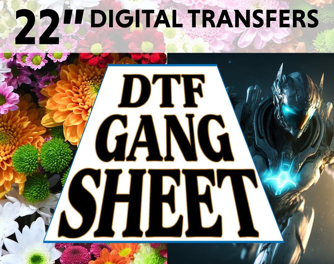 DTF Gang Sheet Custom DTF Transfers Direct to Film Gang - Etsy