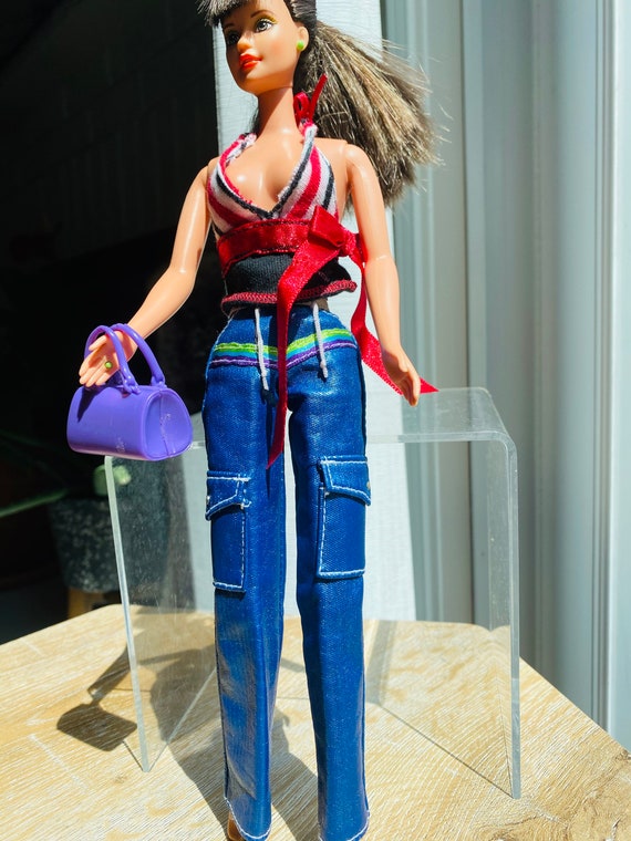 Vestiti per bambole Barbie 3pc set, Barbie Cargo Pants 1998, top
