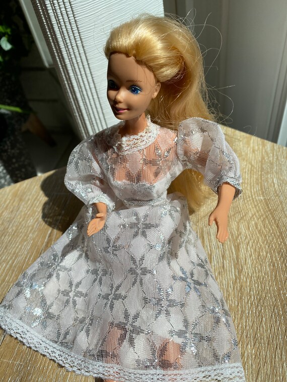 Vintage Barbie Doll Wedding Dress Bridal Flower Gown - Etsy