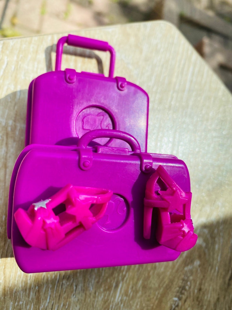 Barbie doll luggage lot Barbie 2 piece Purple luggage set | Etsy