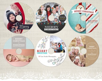 christmas cd labels etsy
