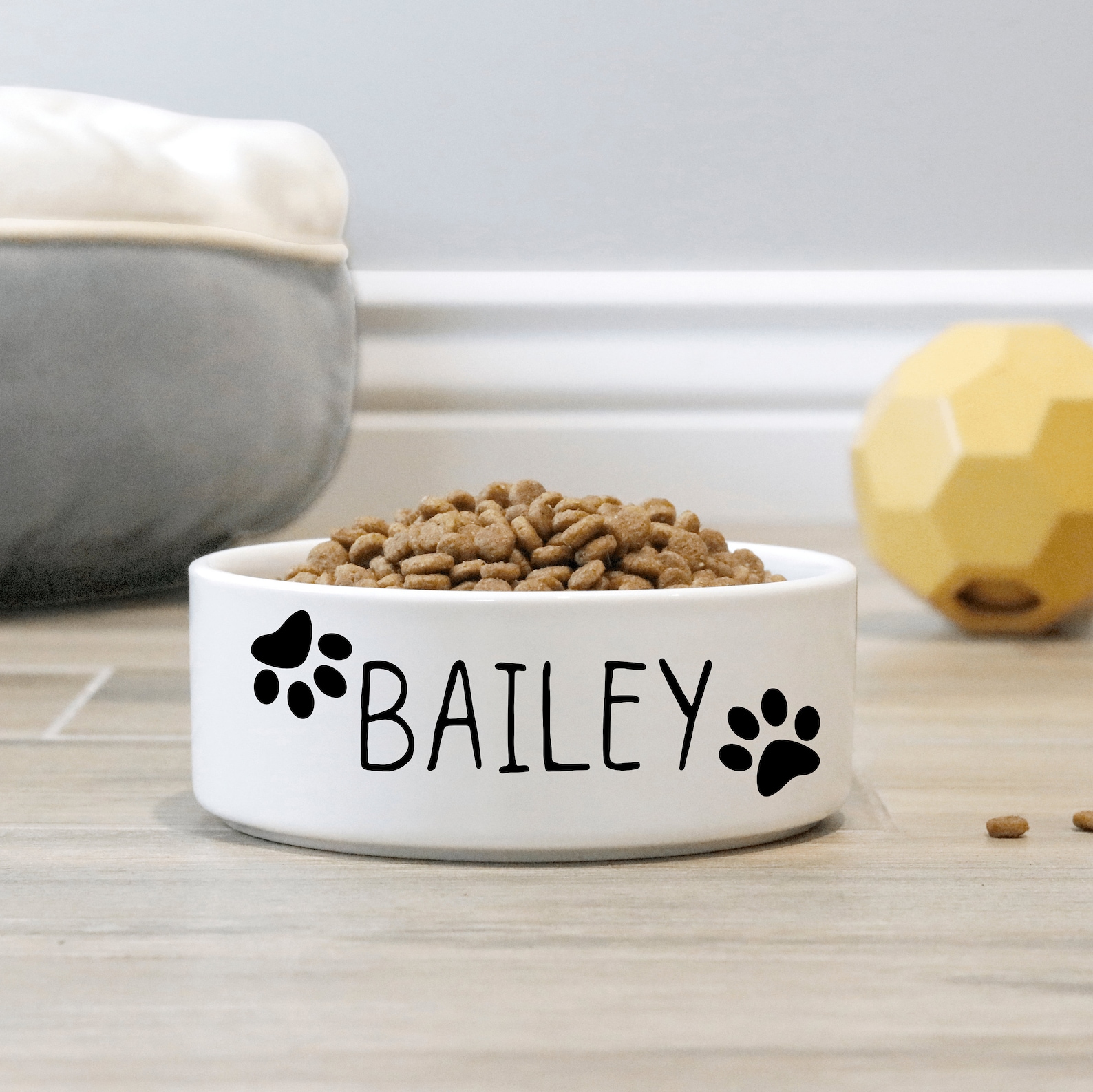 Custom Dog Bowl With Name, Personalized Bowl, Ceramic Dog Bowl, Dog
