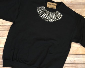 Ruth Bader Ginsburg- inspired collar t-shirt, sweatshirt, tank, or infant bodysuit Notorious RBG