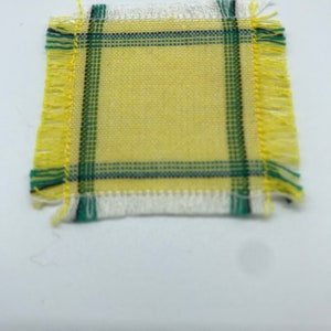 Handwoven miniature dollhouse napkins image 3