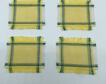 Handwoven miniature dollhouse placemats