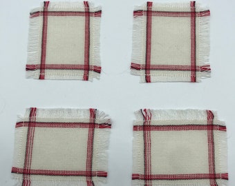 Handwoven miniature dollhouse placemats
