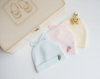 Newborn coming home hat 100% cotton/ Baby girl hat / Newborn boy outfit / newborn hats for girls / newborn boy hospital hat cotton