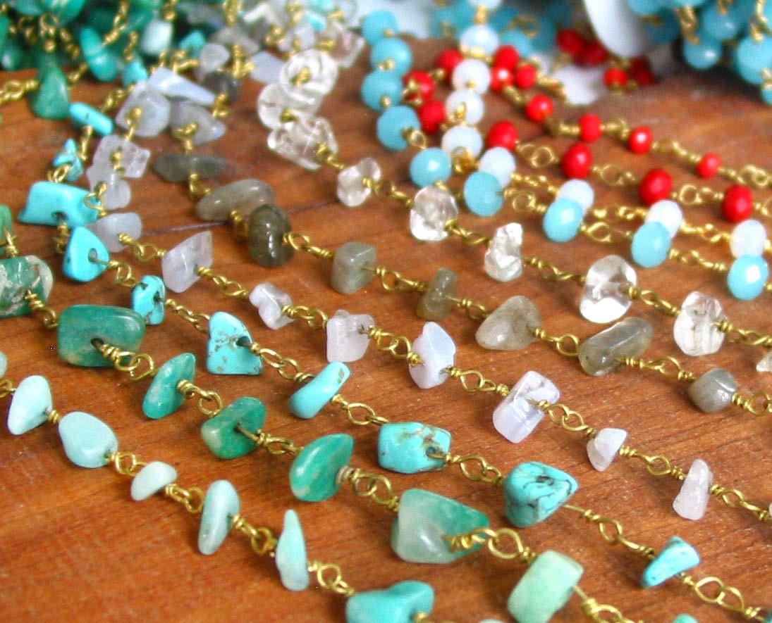 3' / 6' Feet 4mm Rosary Chain Faceted Rondelle RAW Brass