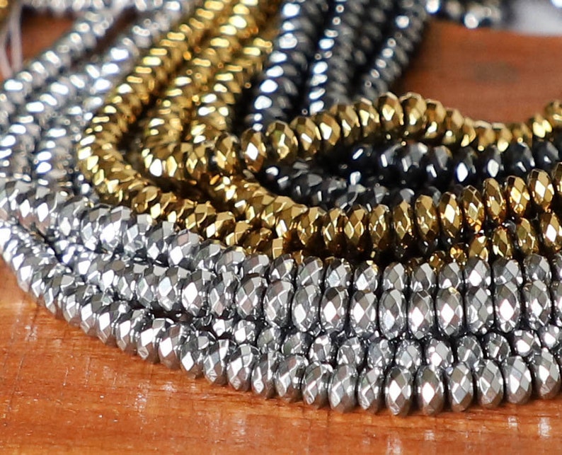 Non Magnetic Hematite Round Beads 4mm Pale Bronze 12 Pcs Gemstones Jewellery