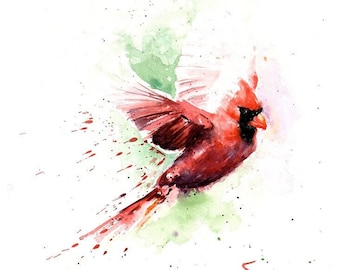 Sky Bird Red Cardinal in a Wildlife by Watercolor Style Isolated Stock  Illustration  Illustration of flight soaring 111086689