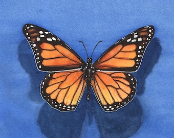 Original Monarch Butterfly Watercolor by Eric Sweet