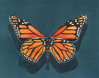 Hand-Painted Monarch Butterfly Artwork by Eric Sweet
