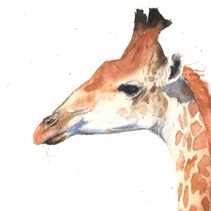 Giraffe Original Watercolor Painting by Eric Sweet