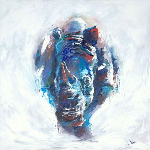 抽象サイ オリジナル手描き油絵 モダンアート エリック・スウィート作