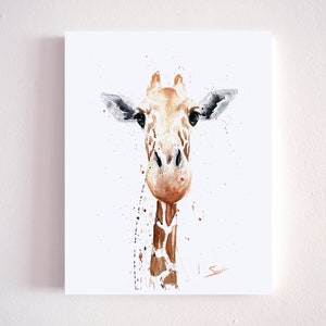 Baby Giraffe Watercolor Painting Art Print by Eric Sweet image 3