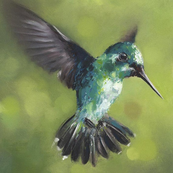 Hummingbird painting deals