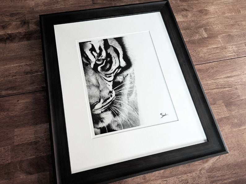 bengal tiger painting tiger gift tiger lover tiger wall art tiger oil painting TIGER ART PRINT wildlife art tiger decor