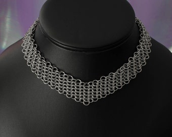 Collier / Ras de cou "Margery" en acier inoxydable