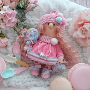 Textile Doll Tilda Fabric Tilda Doll Unique Textile Doll Interior Decor Rag Doll Tilda Interior Doll Nursery Decor  Doll Cute Easter Gift