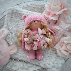 Tilda Doll Handmade Textile Doll Tilda Interior Fabric Doll Nursery Decor Doll Ooak Textile Doll Exclusive Gift for Girls Heirloom Doll