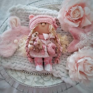 Handmade Tilda Doll Textile Interior Doll Unique Fabric Doll Tilda Nursery Decor Doll OOAK Rag Doll Cute Gift for Girls