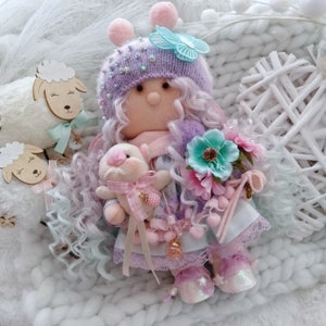 Tilda Interior Doll Easter Cloth Doll Handmade Fabric Doll Rag Doll Nursery Decor Doll Tilda Fabric Doll Unique Textile Doll Rag Doll