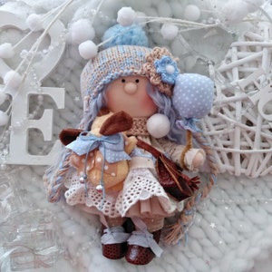 Rag Doll Tilda Fabric Interior Doll OOAK Textile Doll Tilda Nursery Decor Cute Doll Interior Textile Doll