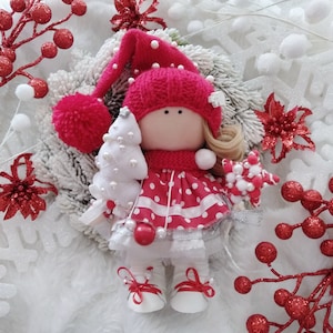 Handmade Christmas Decor Doll - Festive Holiday Accent