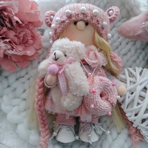 Cloth Doll Handmade Tilda Doll Interior Doll Unique Handmade Doll One of a Kind Tilda Textile Doll Nursery Decor Doll