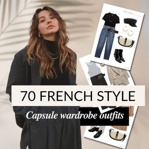 70 French Style Capasule Wardrobe Outfit Parisian Chic Outfit ...