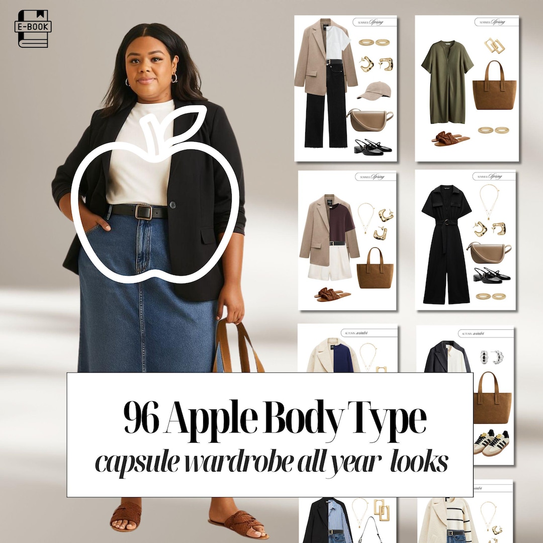 Armario cápsula para looks con figura de manzana: guía de 96