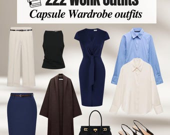 222 Business Casual & Formal Professional Outfit Ideas | All year Women’s Work Capsule Wardrobe outfits