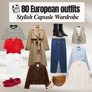 80 European Style Outfits Ebook – Elegant & Timeless Outfit Guide for Effortless Chic Wardrobe