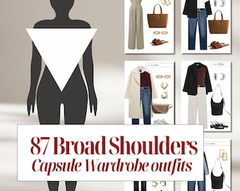 Inverted Triangle Capsule Wardrobe Guide – 87 Outfits for Your Body Shape  Digital Style Ebook for Women