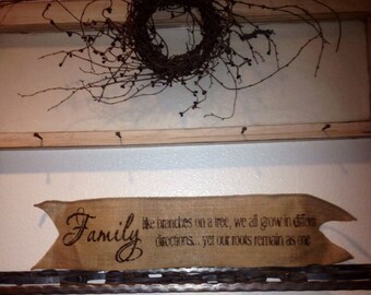 Primitive Jute Burlap Wired Ribbon Banner Wreath Wedding Family Country Garland
