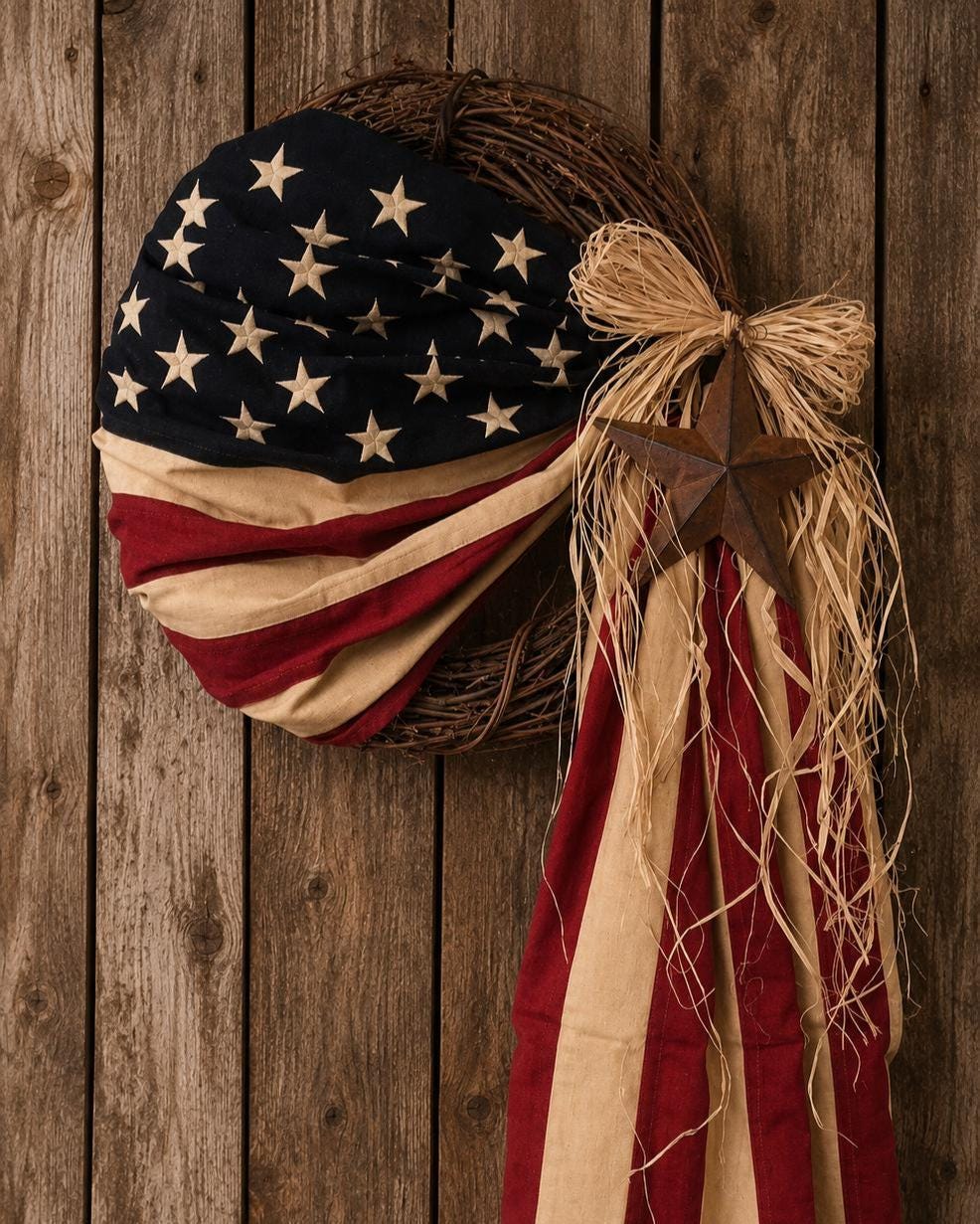 Antique Embroidered American Flag - Etsy