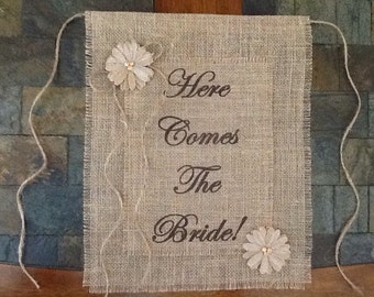 Jute-Banner „Bride To Be“ – Vorgespannt, 2,5 M Lang, Für Junggesellinnenabschiede