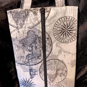 Cloth Travel Shoes Bag/World Atlas
