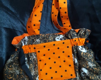 Tote/Bag/Portemonnaie Skull & Webs Halloween Geldbörse