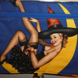 Halloween Pin-up Cotton Fabric Purse