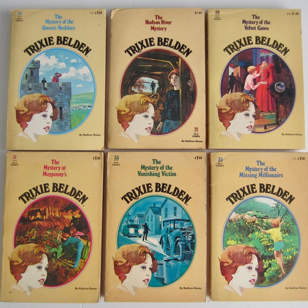 Trixie Belden Choose One Or More, Vintage Kathryn Kenny, Oval PB Book, Mystery Of The Missing Millionaire, At Maypenny's