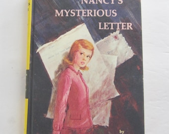Nancy Drew #8 Nancy's Mysterious Letter, Carolyn Keene Mystery, Double Oval End Pages