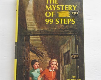 Nancy Drew #43 The Mystery Of The 99 Steps, Vintage Yellow Matte HB Book, Carolyn Keene