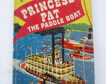 Princess Pat The Paddle Boat, Vintage Children's HB Jolly Book, Muriel Johnstone