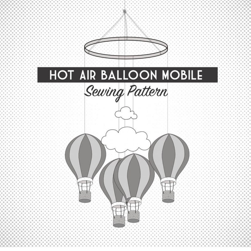 Hot Air Balloon Pattern Etsy