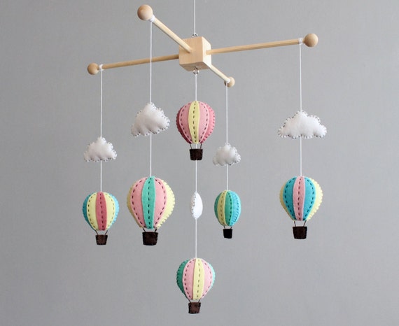 hot air balloon cot mobile