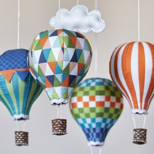 PATTERN How to make a hot air balloon baby mobile image 4