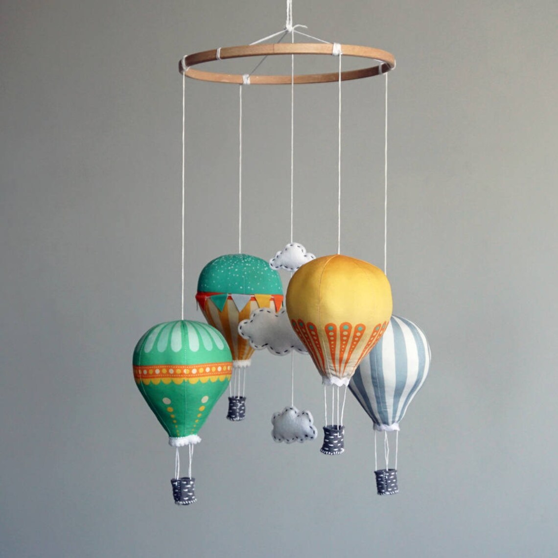 DIY baby mobile kit hot air balloon kit modern nursery Etsy